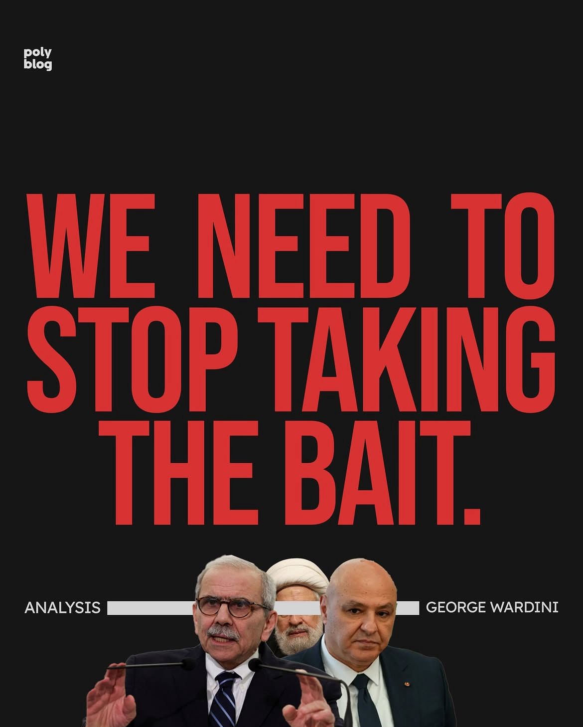 We need to stop taking the bait