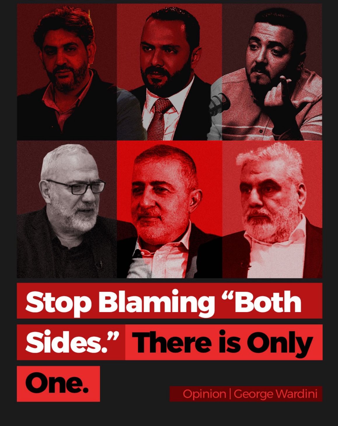 Stop blaming “both sides”… There is only one.