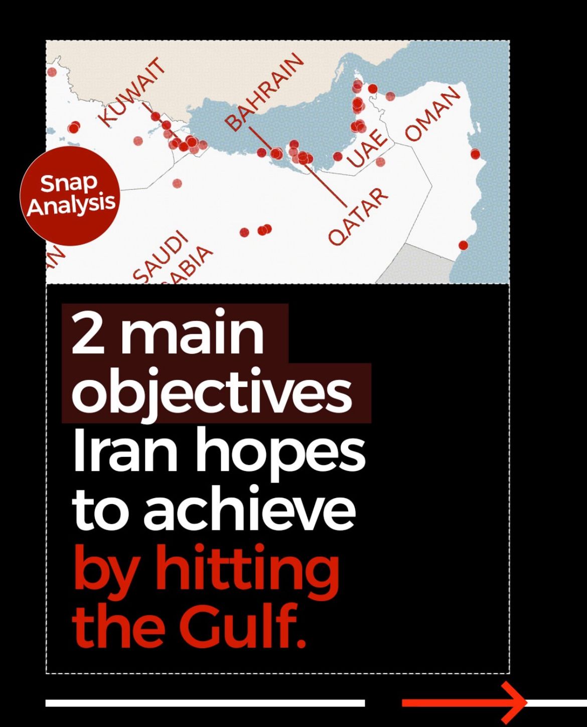 2 main objectives Iran hopes to achieve by hitting the gulf